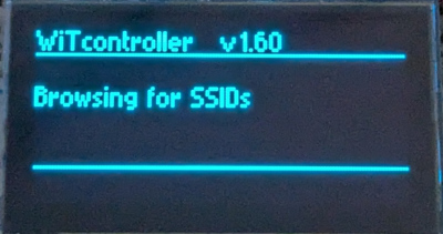 Start-up - browsing for SSIDs