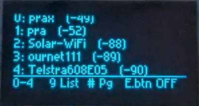 SSID list